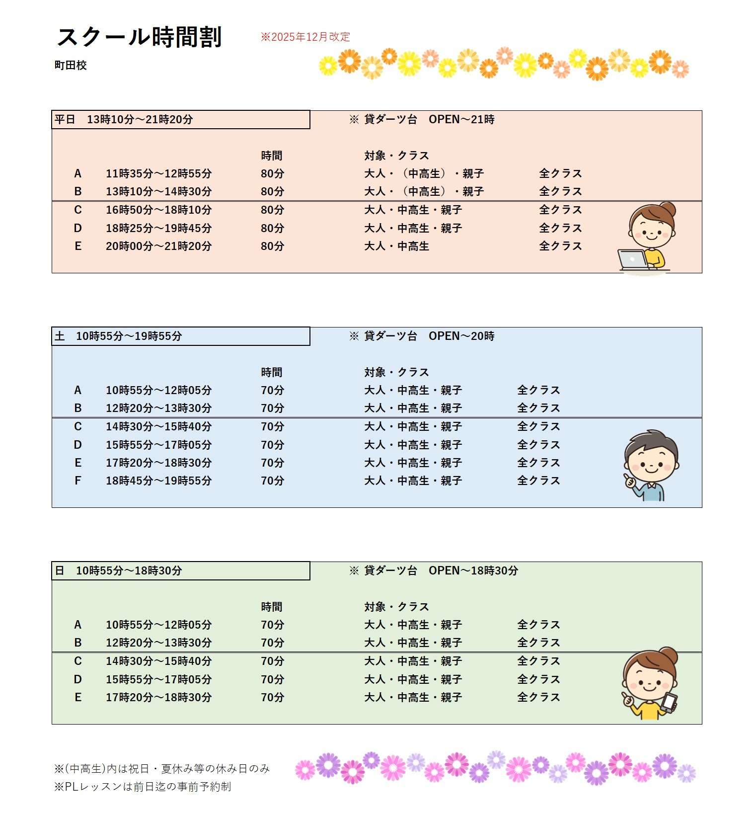 新校舎のシステム・転校について